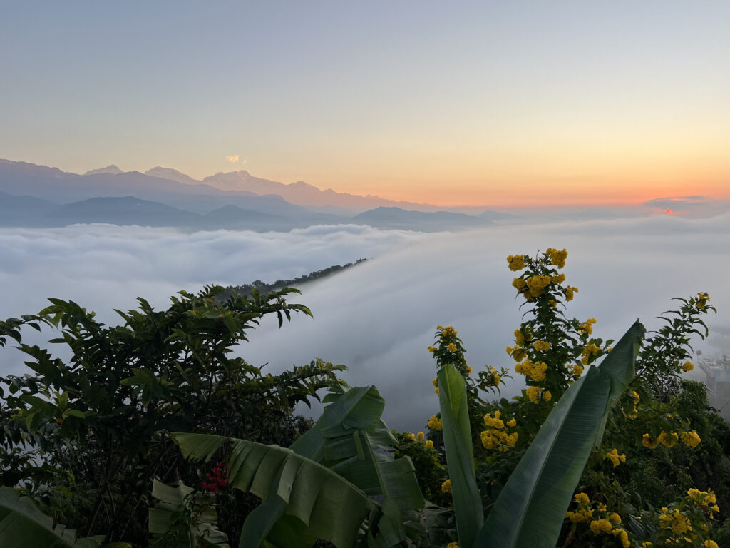 Sunrise with clouds