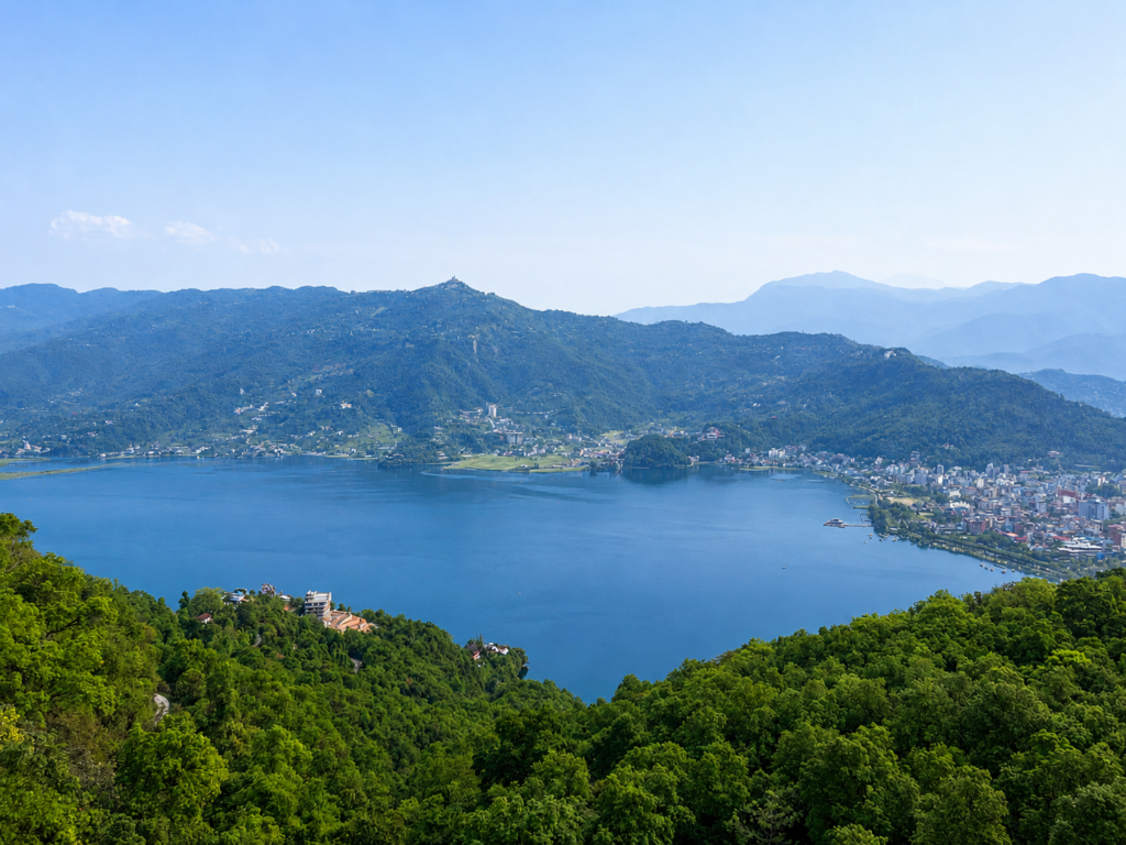 Phewa Lake from Hill