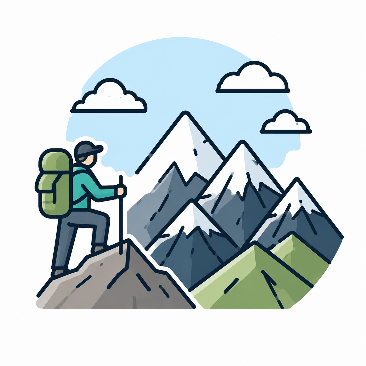 ヒマラヤ登山アイコン