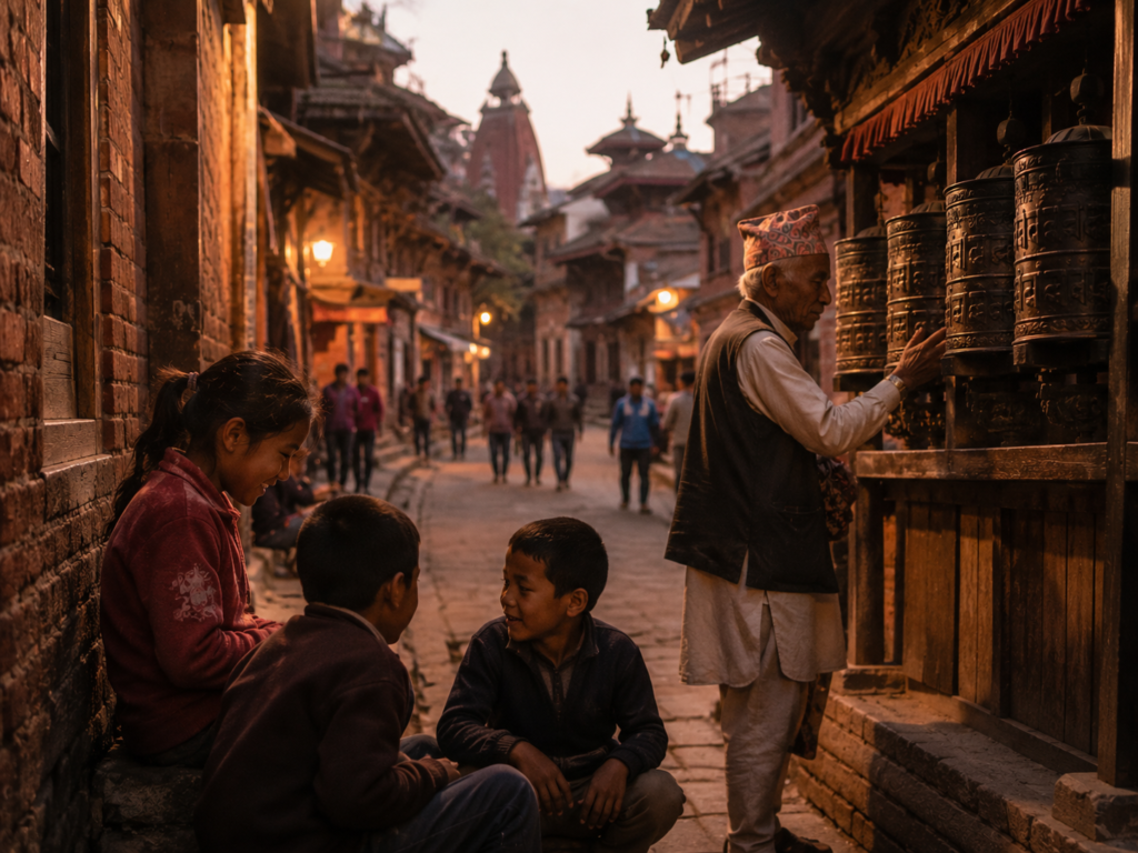 Kathmandu at Sunset