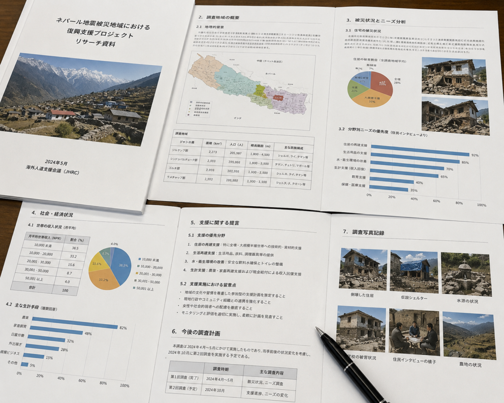 緻密に収集された情報書類
